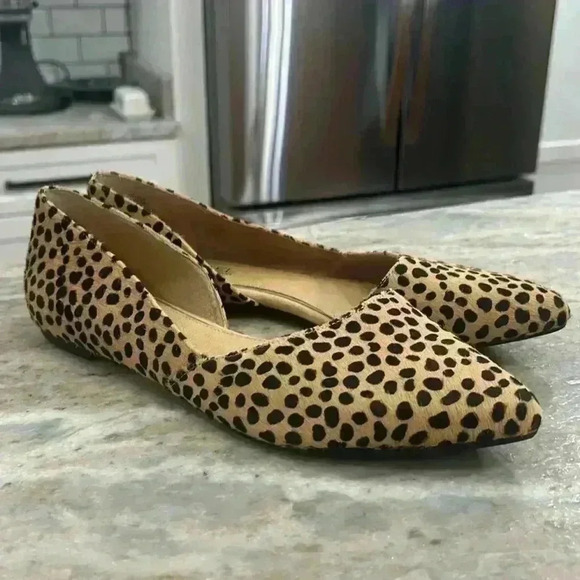 Michael by Michael Shannon cheetah print pointed toe flats Size 10M. - Picture 1 of 8
